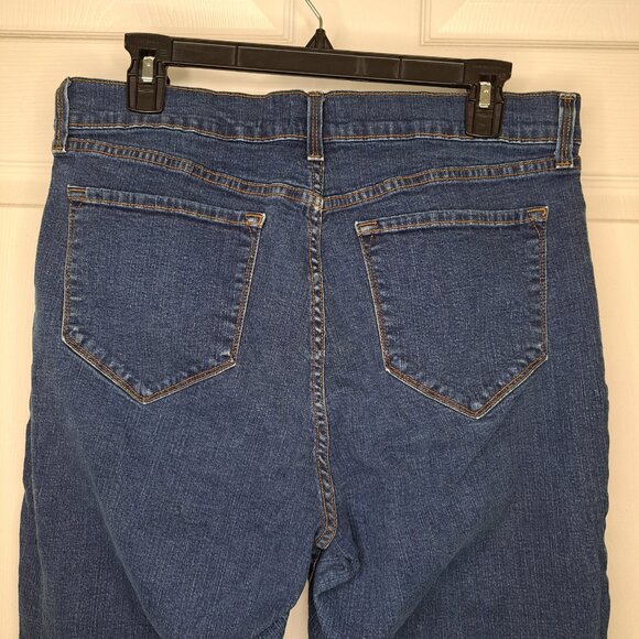 NYDJ Straight Leg Dark Wash Jeans Plus Size 16 - Picture 5 of 9